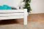 Doppelbett "Easy Premium Line" K7 inkl.1 Abdeckblende, 160 x 200 cm Buche Vollholz massiv weiß lackiert