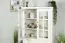 Vitrine Bibaor 03, Farbe: Eiche Weiß - 148 x 91 x 41 cm (H x B x T)