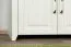 Vitrine Bibaor 03, Farbe: Eiche Weiß - 148 x 91 x 41 cm (H x B x T)