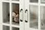Vitrine Bibaor 03, Farbe: Eiche Weiß - 148 x 91 x 41 cm (H x B x T)