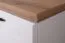 Kommode Cuenca 03, Farbe: Eiche / Weiß - Abmessungen: 99 x 155 x 39 cm (H x B x T)
