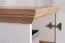 Kommode Cuenca 03, Farbe: Eiche / Weiß - Abmessungen: 99 x 155 x 39 cm (H x B x T)