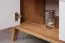 Vitrine Bambey 03, Farbe: Eiche / Weiß - 190 x 104 x 39 cm (H x B x T)