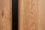 Kommode Slatina 62, Farbe: Eiche / Schwarz, teilmassiv - Abmessungen: 96 x 91 x 45 cm (H x B x T)