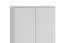 Büroschrank Toivala 01, Farbe: Hellgrau - Abmessungen: 204 x 79 x 34 cm (H x B x T), mit 2 Türen und 5 Fächern
