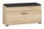 Sitzbank mit Stauraum / Schuhschrank Vacaville 05, Farbe: Sonoma Eiche hell - Abmessungen: 48 x 90 x 34 cm (H x B x T), mit 2 Türen und 3 Fächern