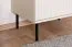 Vitrine Petkula 02, Farbe: Beige hell - Abmessungen: 190 x 55 x 40 cm (H x B x T), mit 2 Türen und 5 Fächern