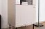 Vitrine Petkula 02, Farbe: Beige hell - Abmessungen: 190 x 55 x 40 cm (H x B x T), mit 2 Türen und 5 Fächern