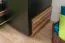 Drehtürenschrank / Kleiderschrank "Andenne" 02, Schwarz / Walnuss - Abmessungen: 215 x 210 x 60 cm (H x B x T)