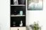 Jugendzimmer - Schrank Aalst 06, Farbe: Eiche / Creme / Schwarz - Abmessungen: 190 x 45 x 40 cm (H x B x T)
