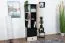 Jugendzimmer - Schrank Aalst 07, Farbe: Eiche / Creme / Schwarz - Abmessungen: 160 x 45 x 40 cm (H x B x T)