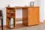Schreibtisch Rosario 19, Farbe: Erle - 75 x 124 x 51 cm (H x B x T)