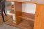 Schreibtisch Rosario 19, Farbe: Erle - 75 x 124 x 51 cm (H x B x T)