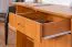 Schreibtisch Rosario 19, Farbe: Erle - 75 x 124 x 51 cm (H x B x T)