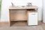Schreibtisch Palpala 11, Farbe: Eiche Sonoma / Weiß - 75 x 115 x 56 cm (H x B x T)