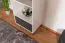 Jugendzimmer - Regal Syrina 06, Farbe: Weiß / Grau - Abmessungen: 202 x 54 x 45 cm (H x B x T)