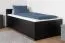 Kinderbett / Jugendbett Marincho 81 inkl. 2. Liegeplatz, Farbe: Schwarz - Liegefläche: 90 x 200 cm