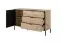 Schlafzimmer Komplett - Set A Chebba, 4-teilig, Farbe: Eiche Artisan / Anthrazit