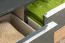 TV-Unterschrank Vaitele 31, Farbe: Anthrazit Hochglanz / Walnuss - 46 x 152 x 45 cm (H x B x T)