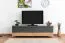 TV-Unterschrank Vaitele 31, Farbe: Anthrazit Hochglanz / Walnuss - 46 x 152 x 45 cm (H x B x T)