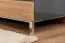 TV-Unterschrank Vaitele 31, Farbe: Anthrazit Hochglanz / Walnuss - 46 x 152 x 45 cm (H x B x T)