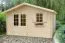 Gartenhaus R14 - 44 mm Blockbohlenhaus, Grundfläche: 15,80 m², Satteldach