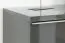 Vitrine Vaitele 22, Farbe: Anthrazit Hochglanz / Walnuss - 117 x 92 x 40 cm (H x B x T)