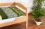 Kinderbett 90 x 200 cm | Massivholz: Buche | Natur Lackiert Abbildung