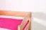 Kinderbett 90 x 200 cm | Massivholz: Buche | Natur Lackiert Abbildung