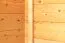 Holz-Gartenhütte 2,2 x 2,2 Meter (inkl. Dach) | Naturbelassen | Satteldach Abbildung