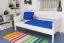 Bettrahmen für Kinder / Kinderbett 90 x 190 cm | Massivholz: Buche | Weiß Lackiert | besonders hohe Qualität Abbildung