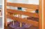 Jugendhochbett 120 x 200 cm | Massivholz: Buche | Natur Lackiert | umbaubar in Einzelbett | Premium-Qualität | inkl. Rollrost Abbildung