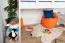 Weißes Kinder-Hochbett 120 x 190 cm | Massivholz: Buche | Weiß Lackiert | umbaubar in Einzelbett | Premium-Qualität | inkl. Rollrost Abbildung