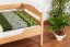 Bettrahmen für Kinder / Kinderzimmer-Bett 90 x 190 cm | Massivholz: Buche | Natur Lackiert | besonders hohe Qualität Abbildung