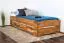 Eiche-Bett massiv | 90 x 200 cm | Eiche | Geölt Abbildung