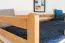 Kinderzimmer-Hochbett 90 x 190 cm | Massivholz: Buche | Natur Lackiert | umbaubar in Einzelbett | Premium-Qualität | inkl. Rollrost Abbildung