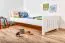 Bettrahmen für Kinder / Kinderbett 80 x 200 cm | Massivholz: Kiefer | Weiß Lackiert Abbildung