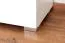 80 cm breiter Kleiderschrank mit 2 Türen | Farbe: Weiß Abbildung