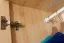Kleiderschrank | 2 Drehtüren | 2 Schubladen | 1 Fach | mit Kleiderstange | 80 cm breit | Massivholz | Farbe: Natur Abbildung
