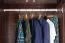 84 cm breiter Kleiderschrank mit 2 Türen | Farbe: Nuss Abbildung