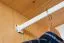 Kleiderschrank | 2 Drehtüren | 1 Fach | mit Kleiderstange | 80 cm breit | Massivholz | Farbe: Natur Abbildung