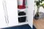 137 cm breiter Kleiderschrank mit 3 Türen | Farbe: Weiß Abbildung