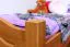 Bettrahmen für Kinder / Kinderbett 100 x 200 cm | Massivholz: Buche | Erle Lackiert Abbildung
