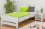 Bettrahmen für Kinder / Kinderbett 90 x 200 cm | Massivholz: Kiefer | Weiß Lackiert Abbildung