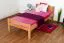 Bettrahmen für Kinder / Kinderbett 90 x 190 cm | Massivholz: Buche | Natur Lackiert | besonders hohe Qualität Abbildung