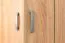 Kleiderschrank | 2 Drehtüren | 1 Schublade | 8 Fächer | mit Kleiderstange | 50 cm breit | Farbe: Braun Abbildung