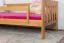Bettrahmen für Kinder / Kinderbett 90 x 200 cm | Massivholz: Kiefer | Erle Lackiert Abbildung