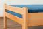 Bettrahmen für Kinder / Kinderbett 90 x 190 cm | Massivholz: Buche | Natur Lackiert | besonders hohe Qualität Abbildung