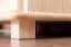 Kleiderschrank | 2 Drehtüren | 4 Fächer | mit Kleiderstange | 80 cm breit | Massivholz | Farbe: Natur Abbildung