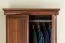88 cm breiter Kleiderschrank mit 2 Türen und 2 Schubladen | Farbe: Dunkelbraun | Tiefe: 49 cm Abbildung